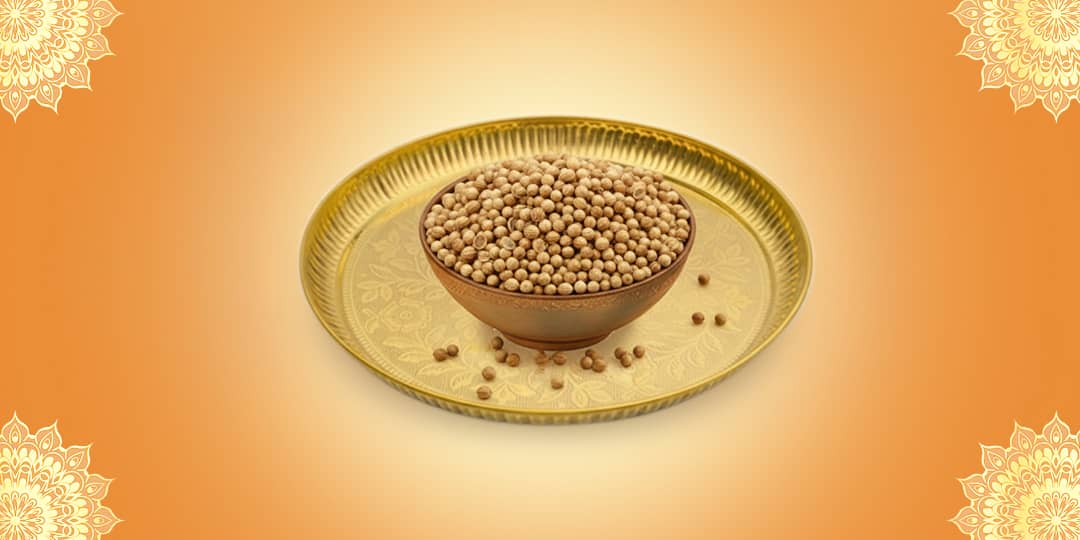 Offer Coriander Seeds to Maa Lakshmi