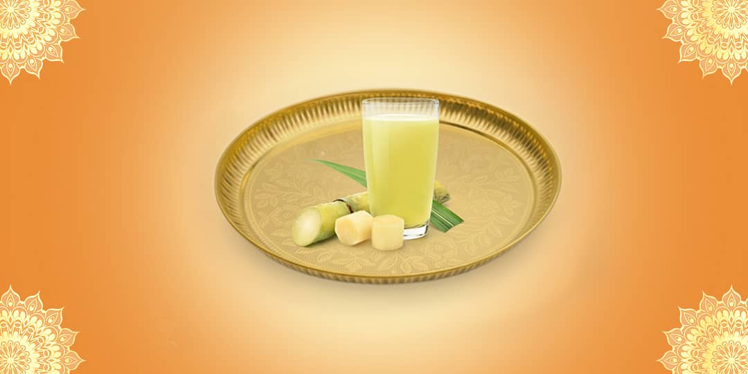 Offer Sugarcane Juice to Maa Lakshmi