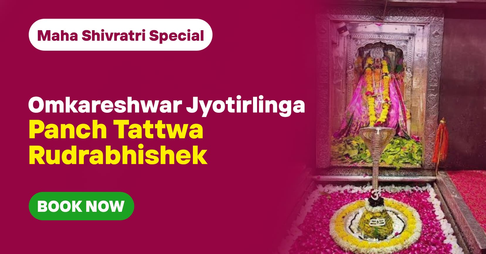 Maha Shivratri Special Panch Tattwa (Prithvi, Jala, Vayu, Akaash, Agni) Maha Rudrabhishek for Lord Shiva's UltImate Blessings for Health, Prosperity & Divine Protection