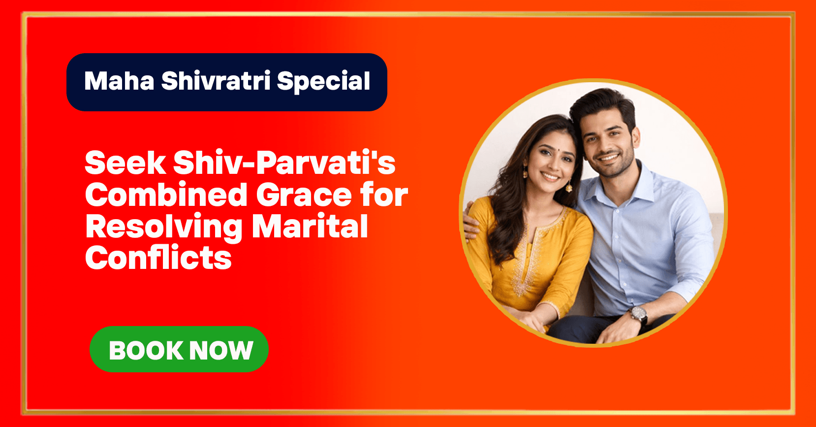 Seek Shiv-Parvati's Combined Grace for Resolving Marital Conflicts & Attracting Family Peace with Special Chadhava on Maha Shivratri